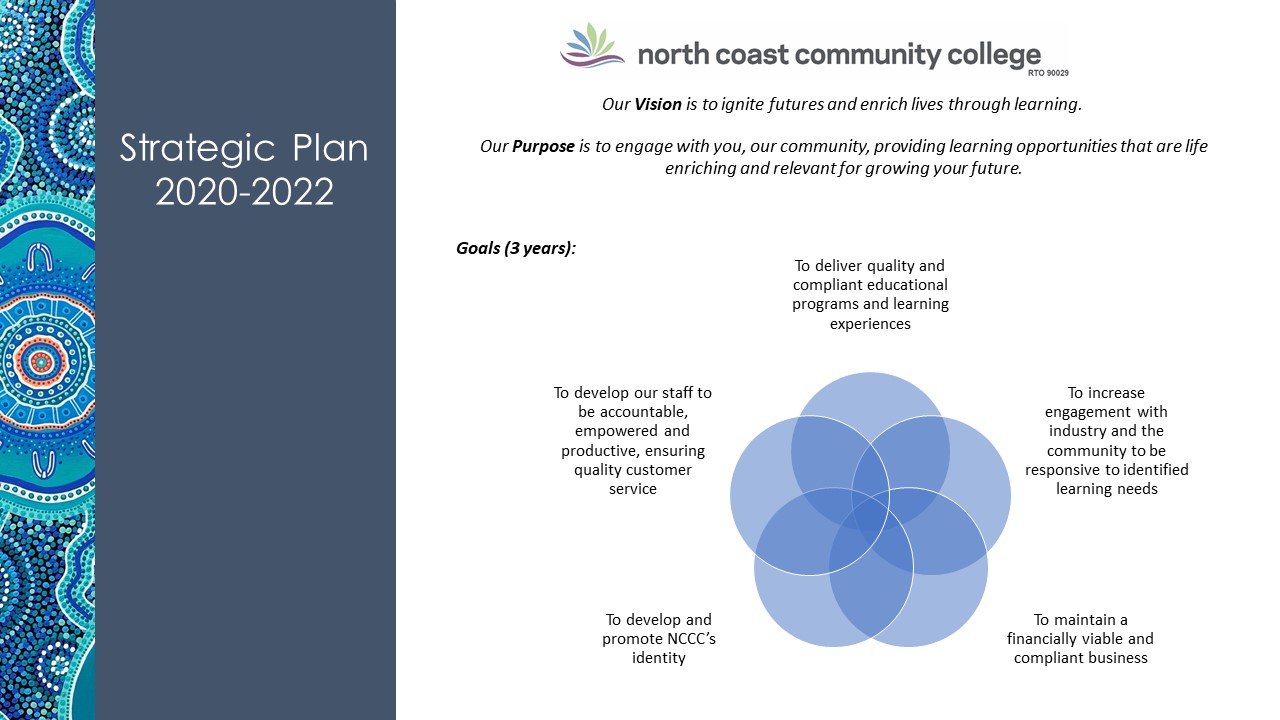 North Coast Community College Strategic Plan: Mission, Values and Goals